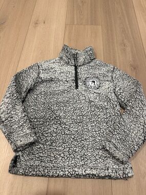 Gymnastics Sherpa Quarter Zip Youth Medium Girls Soft Comfy Pullover Sweatshirt